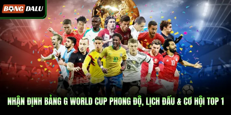 Nhận Định Bảng G World Cup Phong Độ, Lịch Đấu & Cơ Hội Top 1