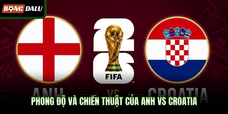 Phong độ và chiến thuật của Anh Vs Croatia